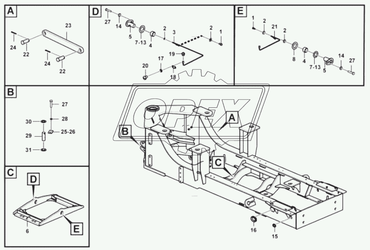 Rear frame accessories