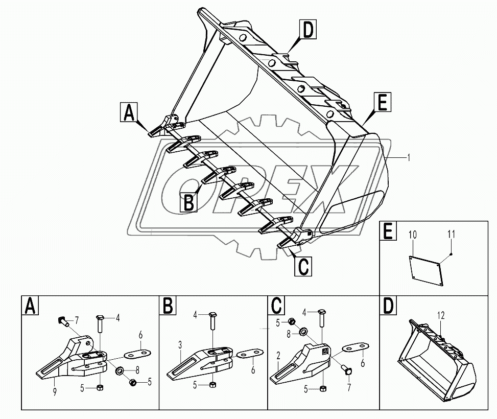 Bucket assembliy