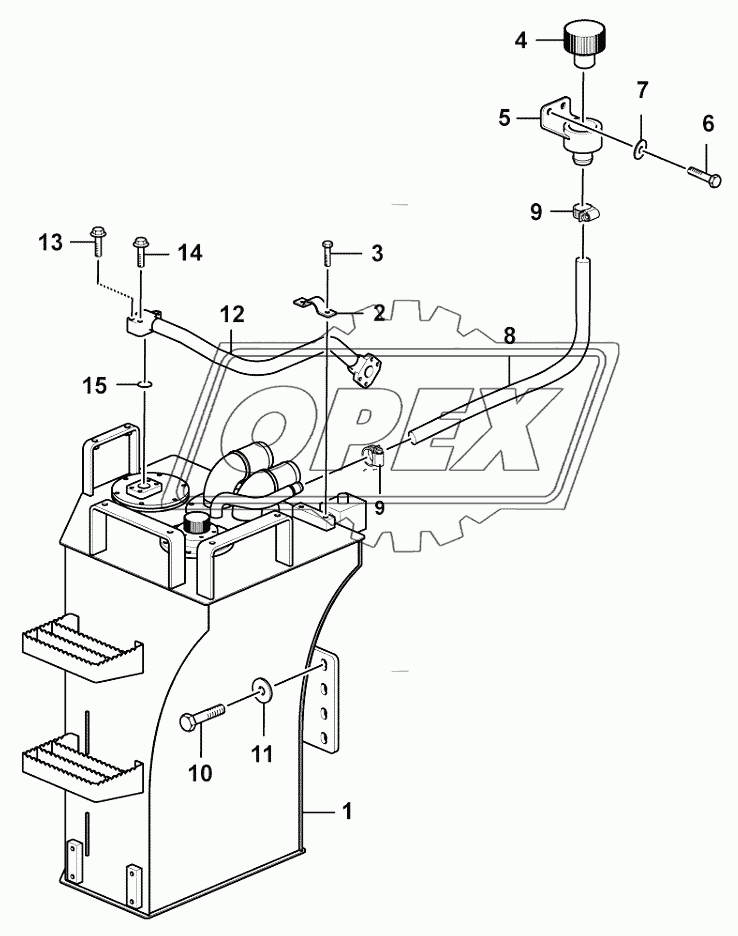 Hydraulic oil tank system 1