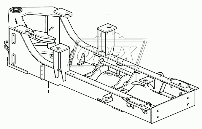 Rear frame