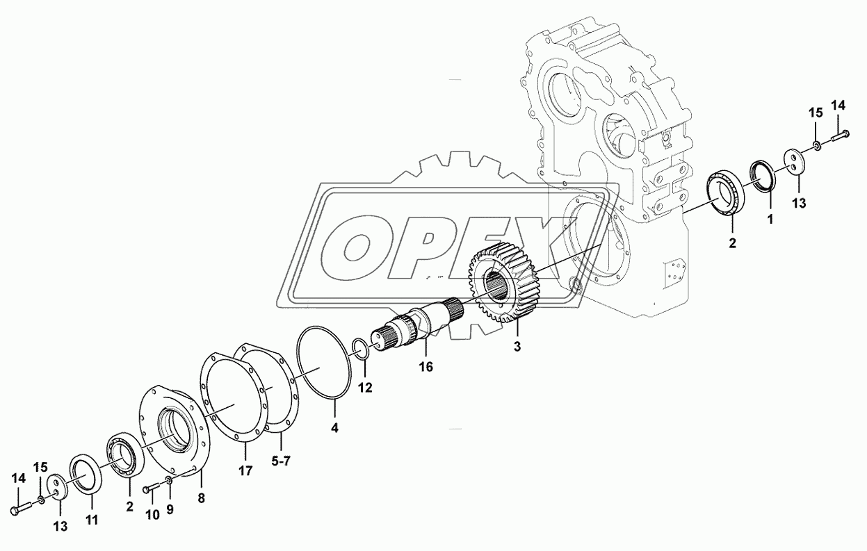 Output shaft assembly