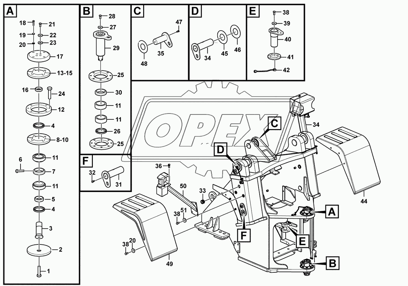 Front frame accessory