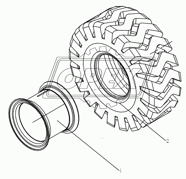 RIM AND TYRE ASSEMBLY