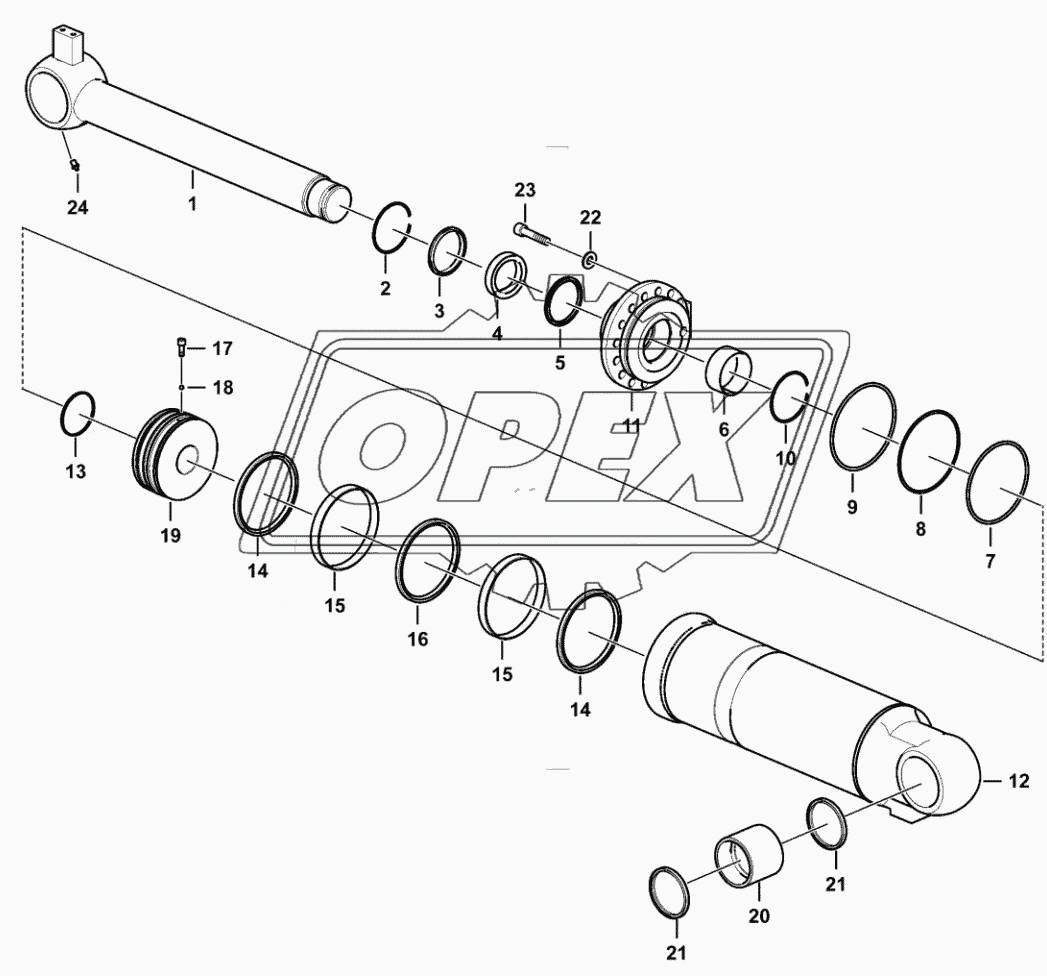 Lifting cylinder (3713CH)