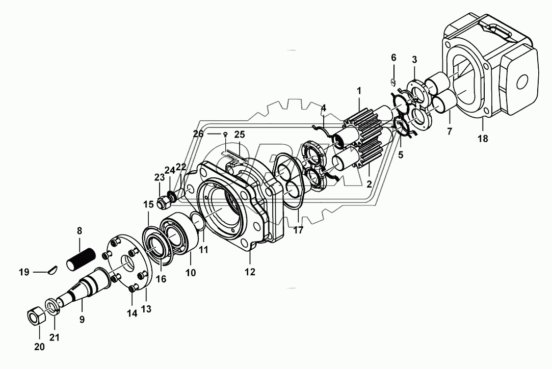 Hydraulic motor PGM37