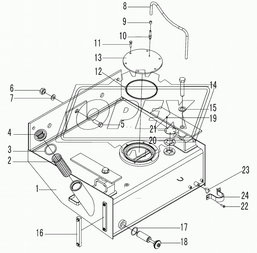 LG9180G1 Fuel tank assembly