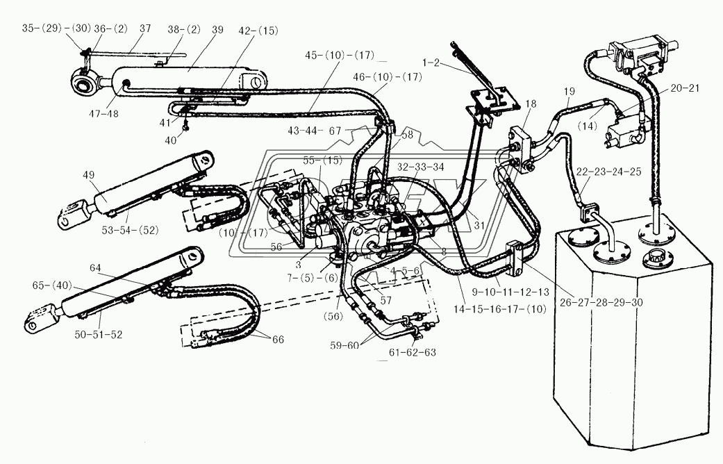 LG9180F1-4 Work equipment hydraulic system