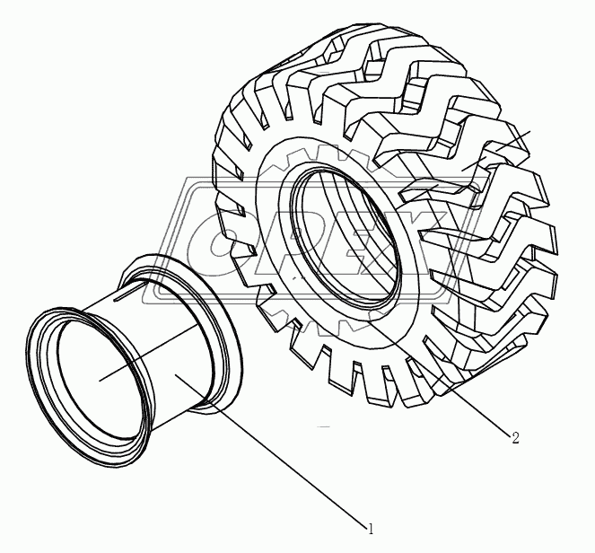 RIM AND TYRE ASSEMBLY