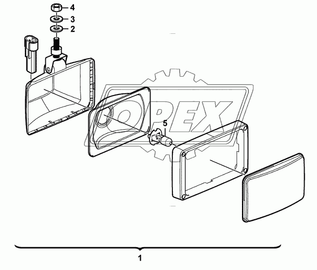 Working lamp assembly