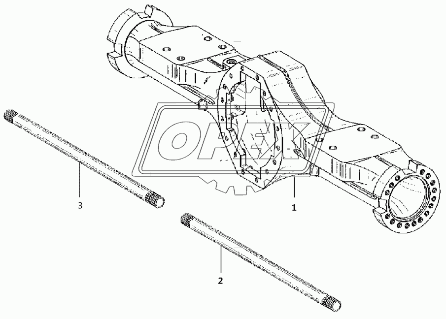 Axle casing 1