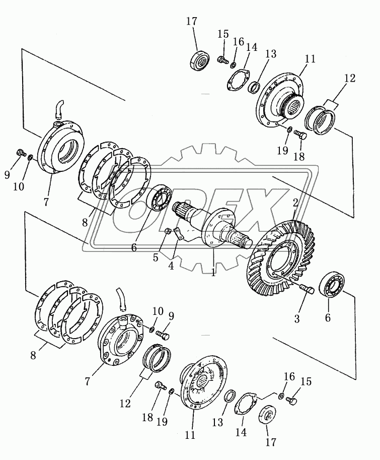 BEVEL GEAR AND SHAFT