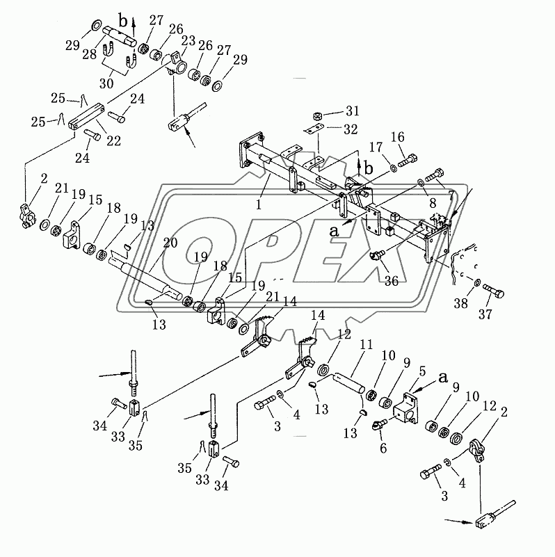 STEERING AND BRAKE LINKAGE 1