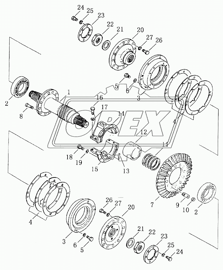 BEVEL GEAR AND SHAFT