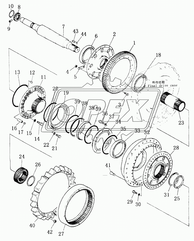 FINAL DRIVE ASSY (2/3)