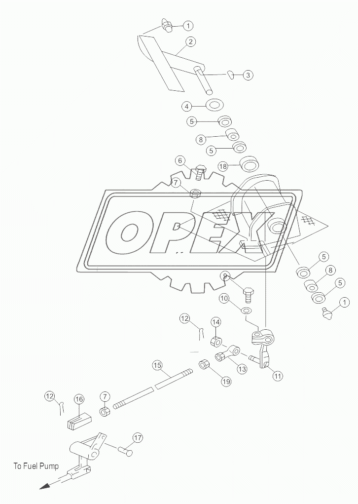 DECELERATOR PEDAL 16Y-05CA-003 V1.0