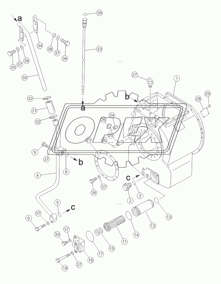 TRANSMISSION CASE, FRONT 16Y-15-001 V1.0