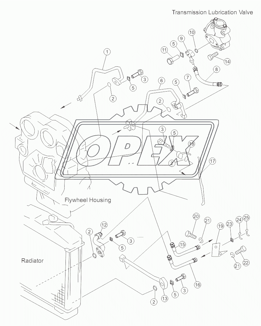 OIL COOLER PIPING 16Y-75-003 V1.0