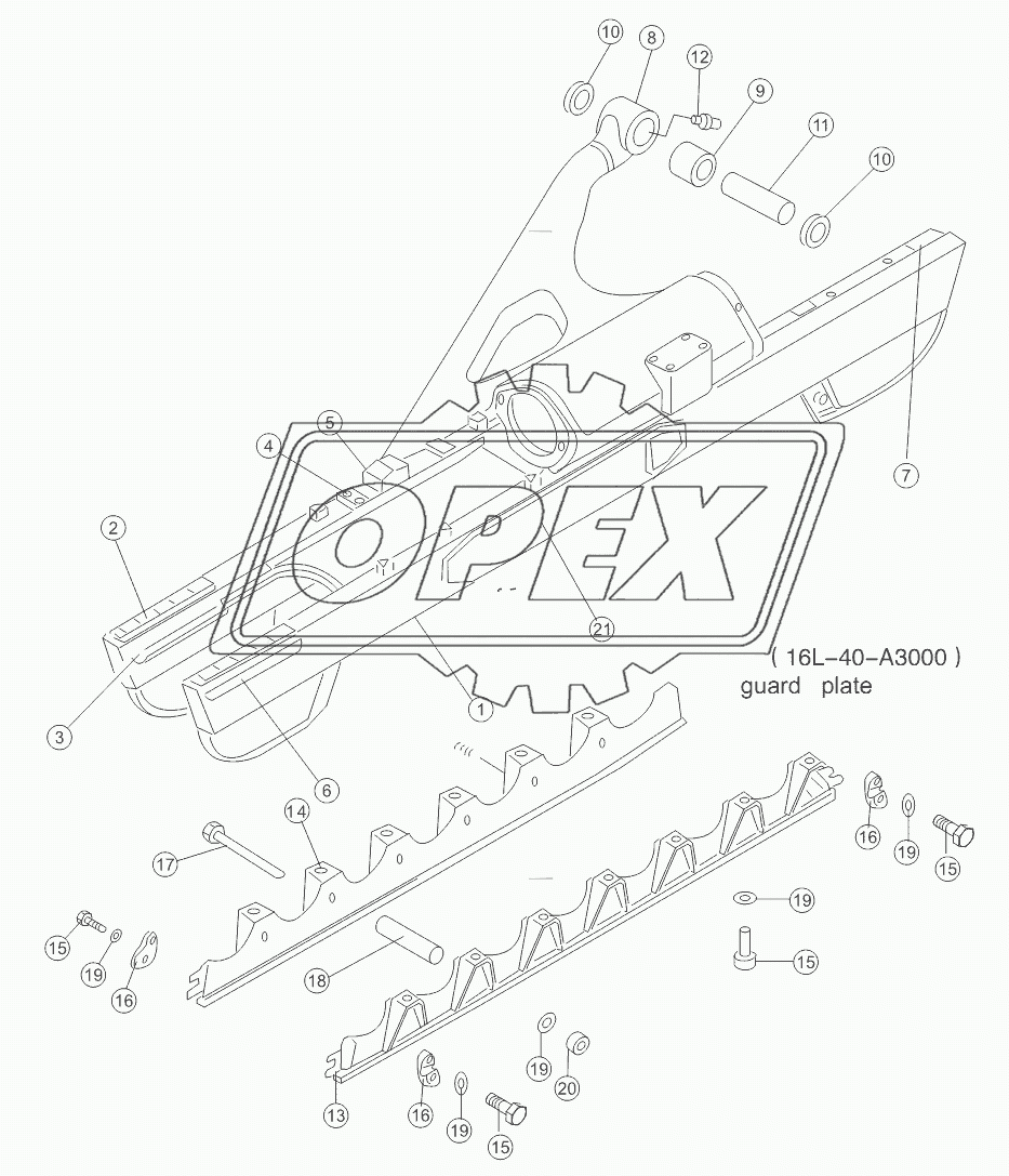 TRACK FRAME ASSY 16L-40-A11 V1.0