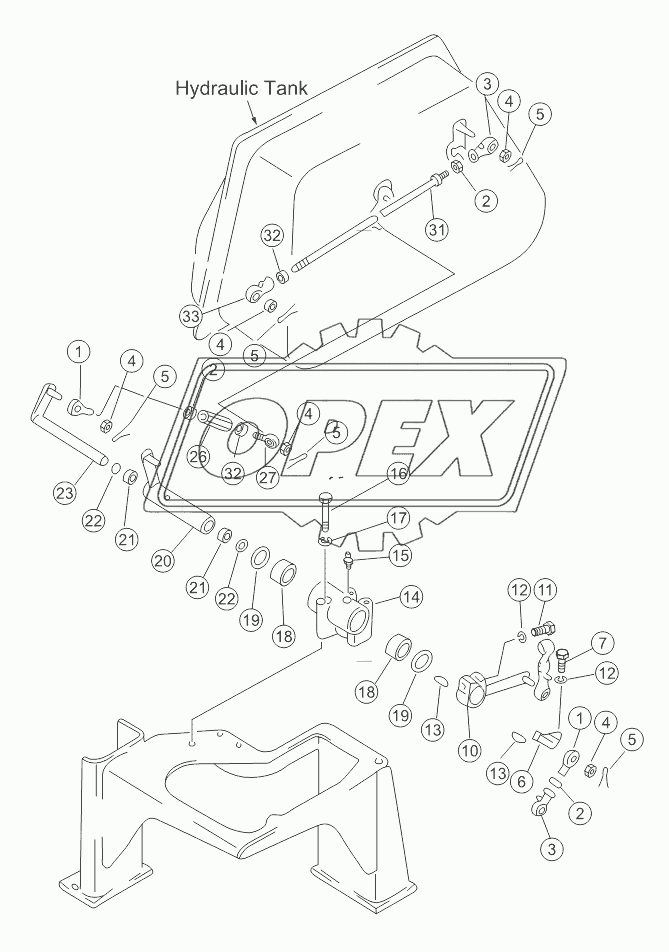 LIFT AND RIPPER CONTROL LINKAGE