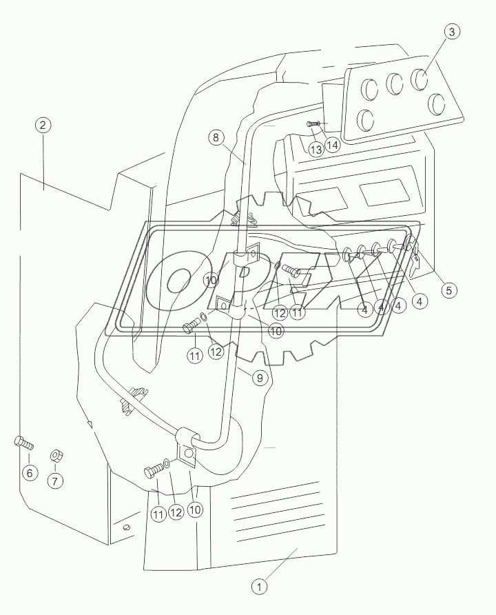 INSTRUMENT BOX (FOR ENGINE WD12)