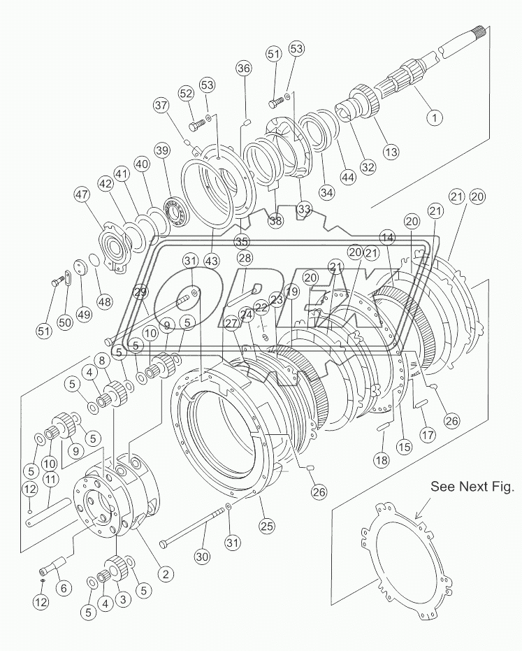 TRANSMISSION GEAR AND SHAFT (1/3)