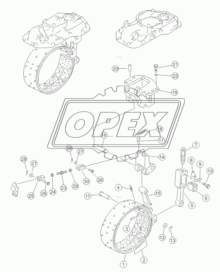 BRAKE BAND AND LINKAGE