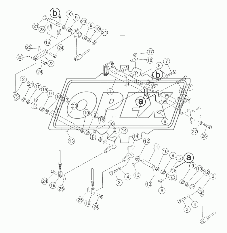 STEERING AND BRAKE LINKAGE (1/2)