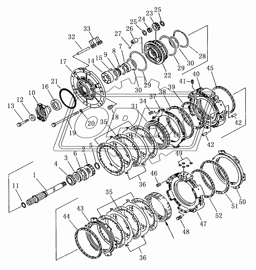 TRANSMISSION GEAR AND SHAFT (1/3)