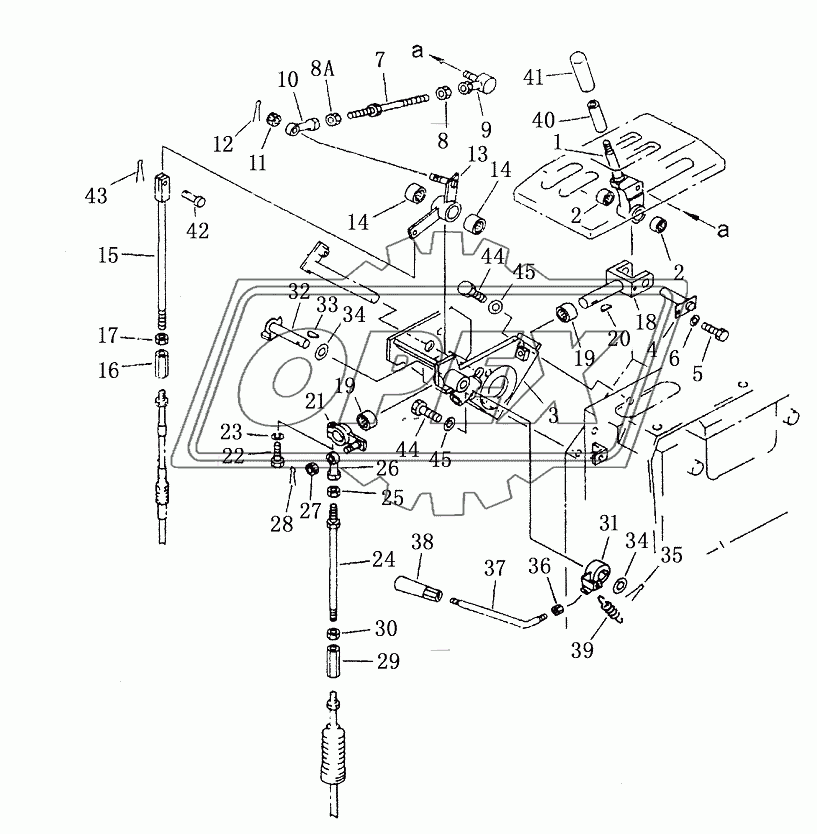 TRANSMISSION CONTROL LEVER