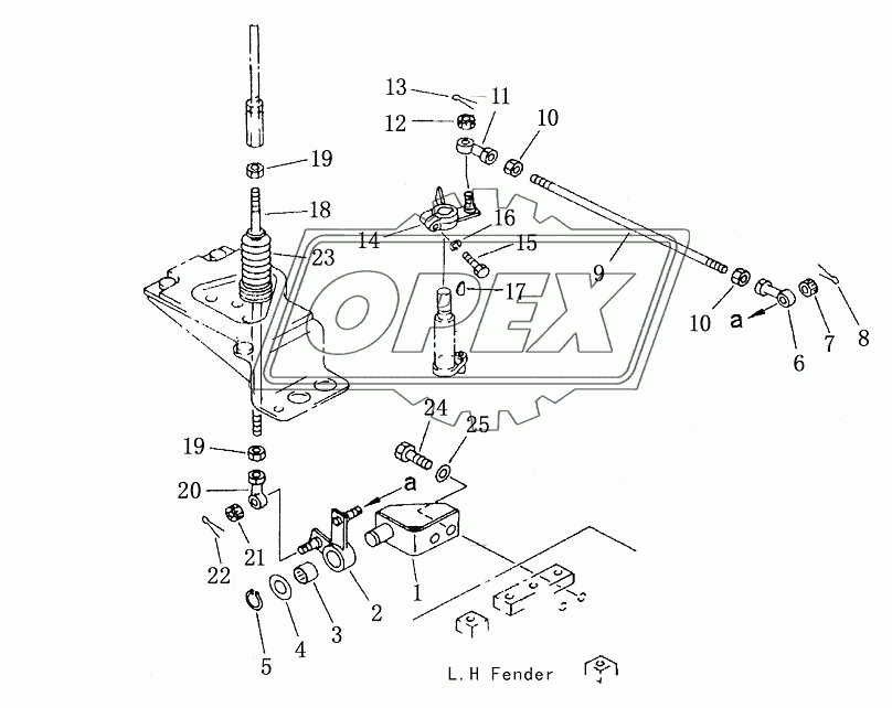 TRANSMISSION CONTROL LINKAGE (1/3)