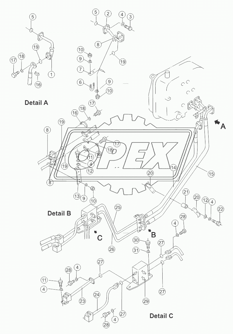 BLADE LIFT PIPING (1/2)