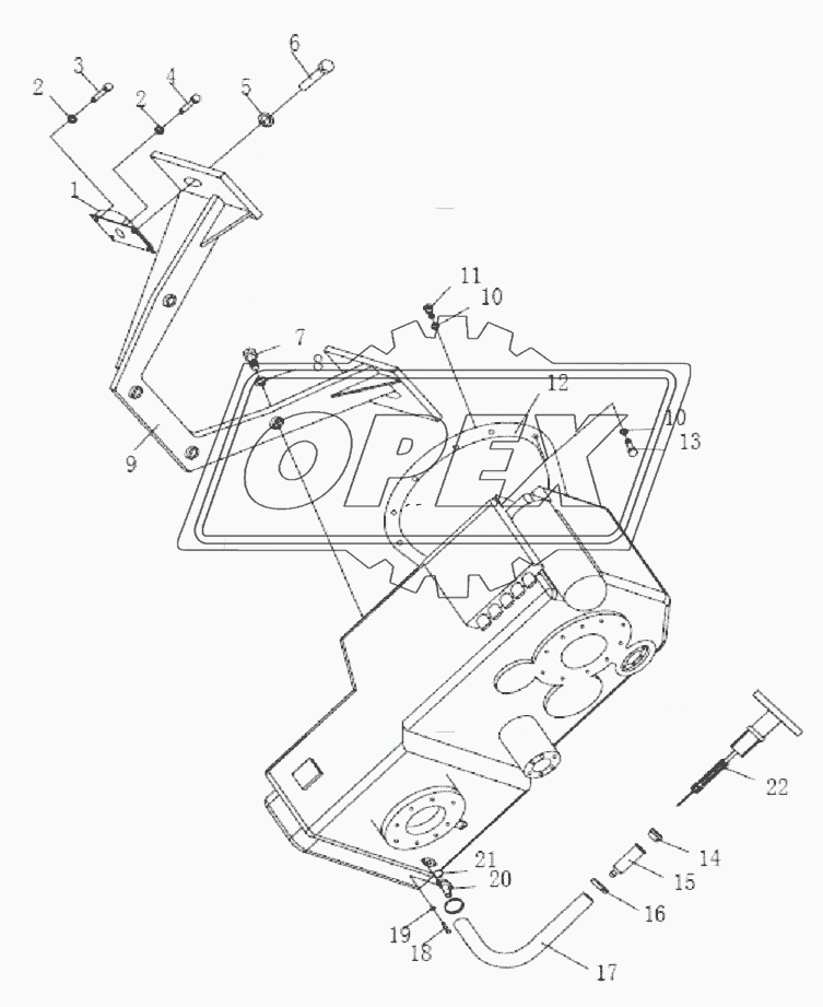 TRANSMISSION CASE AND ASSEMBLY