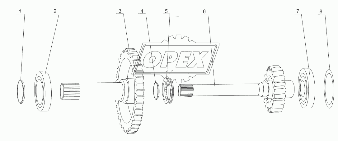 GEARBOX ONE SHAFT ASSY (HANGZHOU ADVANCE)