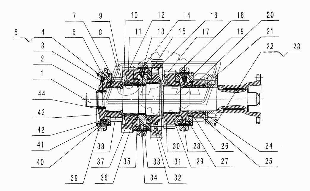 SECOND AXLE ASSEMBLY