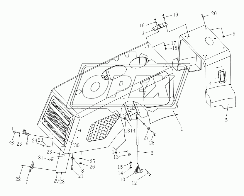 ENGINE HOOD ASSEMBLY