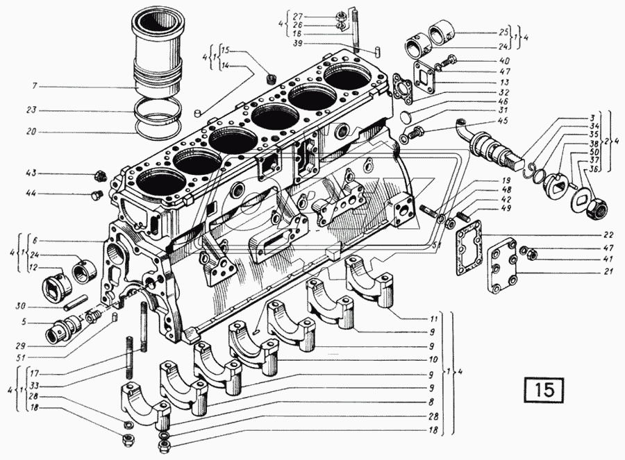 Блок-картер СМД-31, -31А, -31.01, 31Б.04