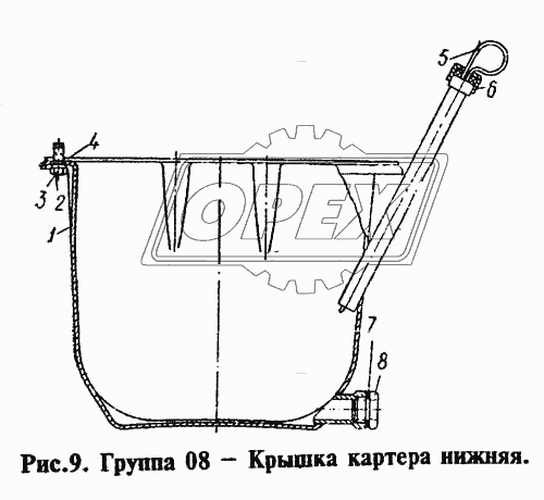 Крышка картера нижняя