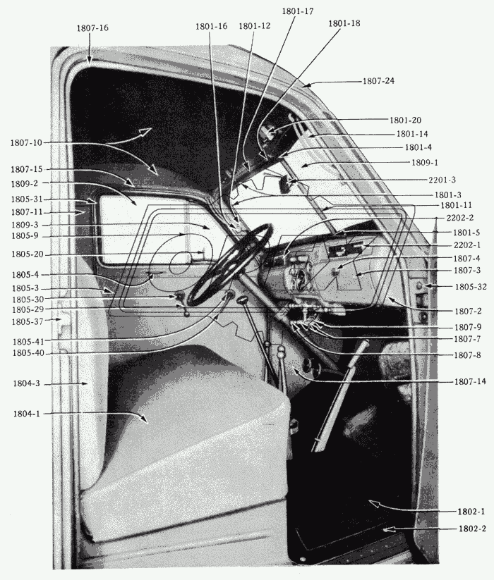 Интерьер кабины/Cab Interior