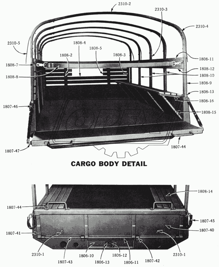 Платформа, каркас/Cargo Body and Tail Gate Details