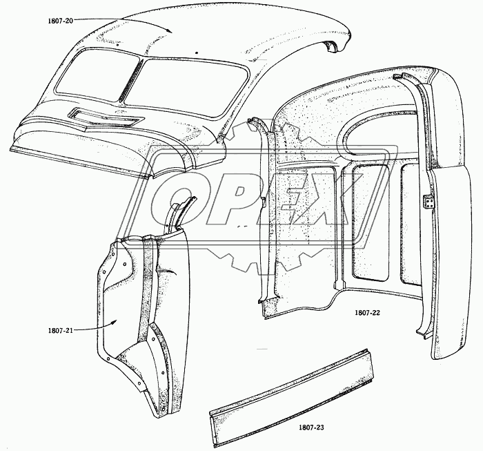 Панели кабины/Cab Body Panels