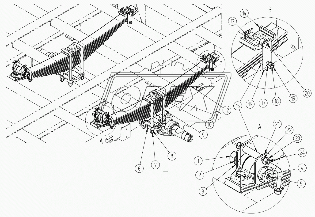 Задняя подвеска 8543-01, 85431-01