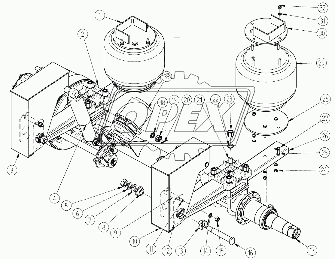 Осевой агрегат (ССУ 1360, 1280)