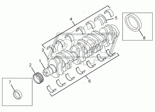 CRANKSHAFT AND MAIN BEARING