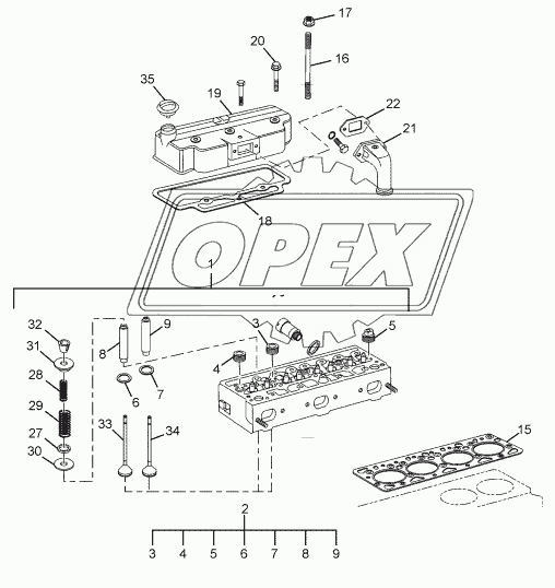 CYLINDER HEAD AND COVER