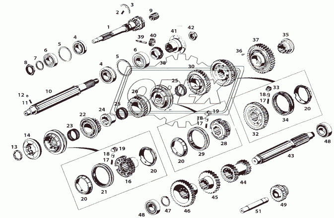 GEAR SHAFT AND GEAR