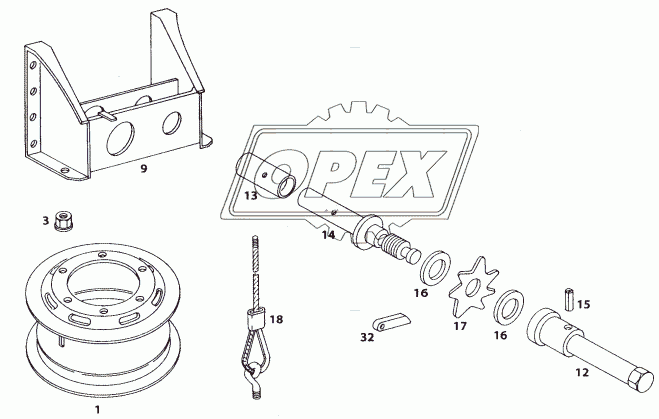 SPARE WHEEL CARRIER