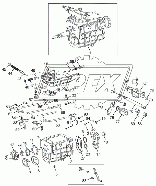 GEARBOX HOUSING CHASSIS TYPE: 381226