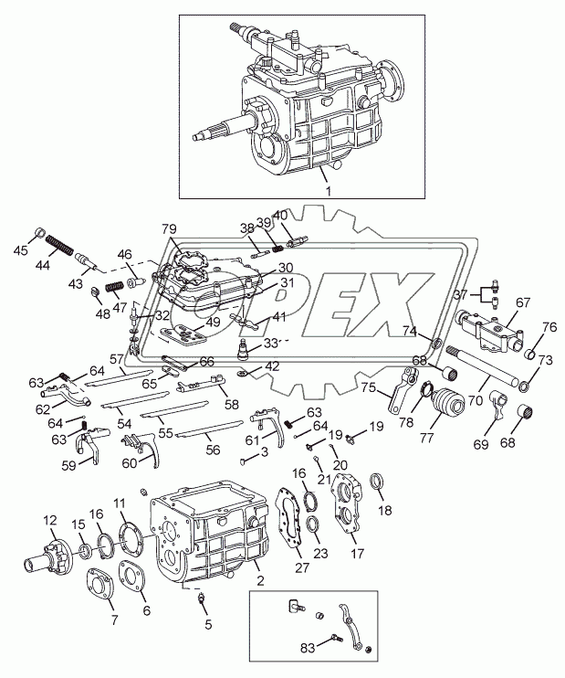 GEARBOX HOUSING CHASSIS TYPE: 381313