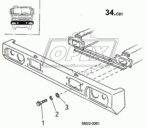 Установка переднего бампера (680/2)