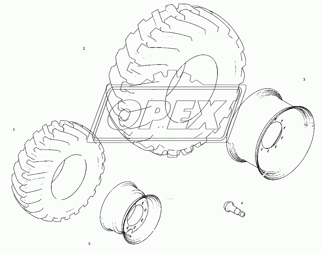 Колеса и шины - Mitas - 18f 28r - Белый цвет